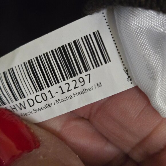 Quince Lightweight Cotton Cashmere V Neck Sweater Mocha Heather Size M - Picture 10 of 10